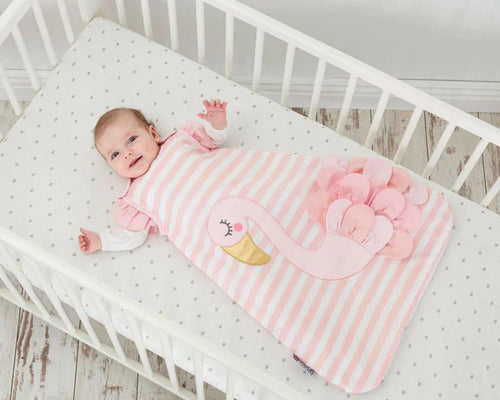 BIZZI GROWIN Bizzi Growin - Flora Flamingo 2.5 Tog Baby Sleeping Bag Adorababy.co.uk