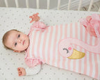 BIZZI GROWIN Bizzi Growin - Flora Flamingo 2.5 Tog Baby Sleeping Bag Adorababy.co.uk