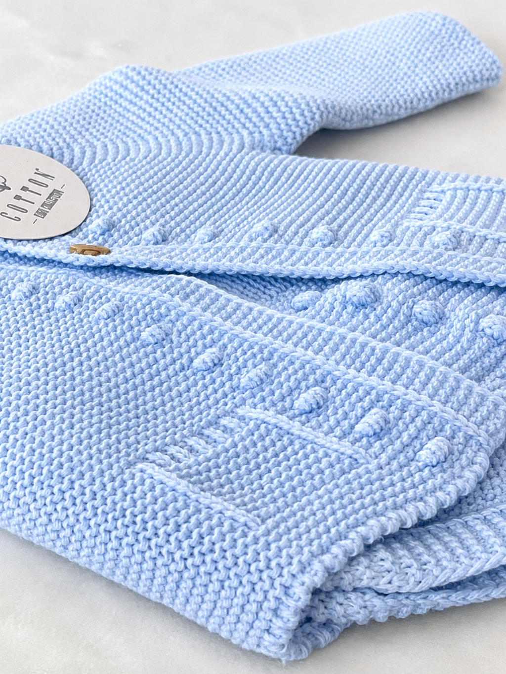 Baby Blue Boys 3 Piece Knitted Set