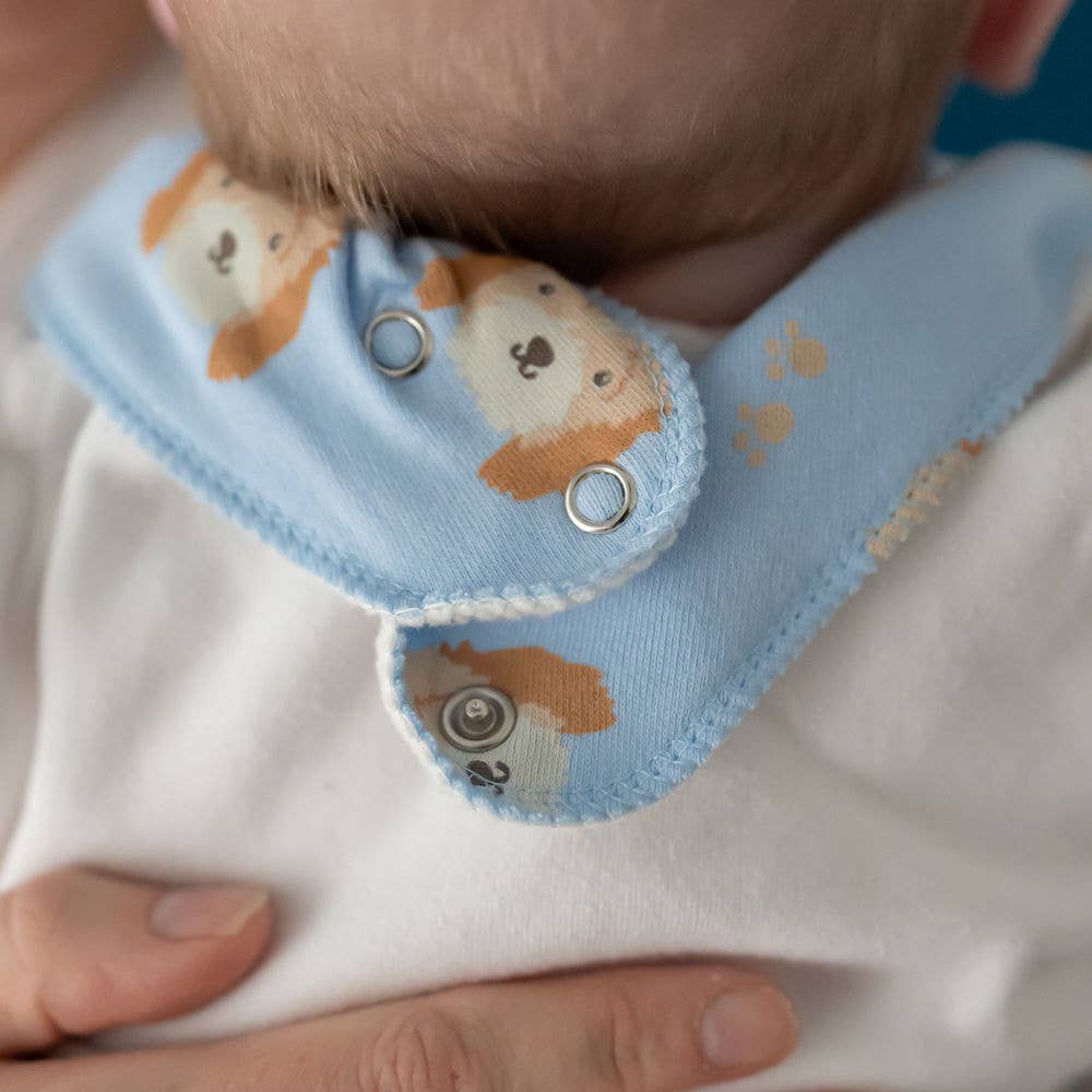 Cockapoo puppy print bib