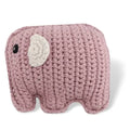 Dusky Pink Soft Elephant Baby Rattle