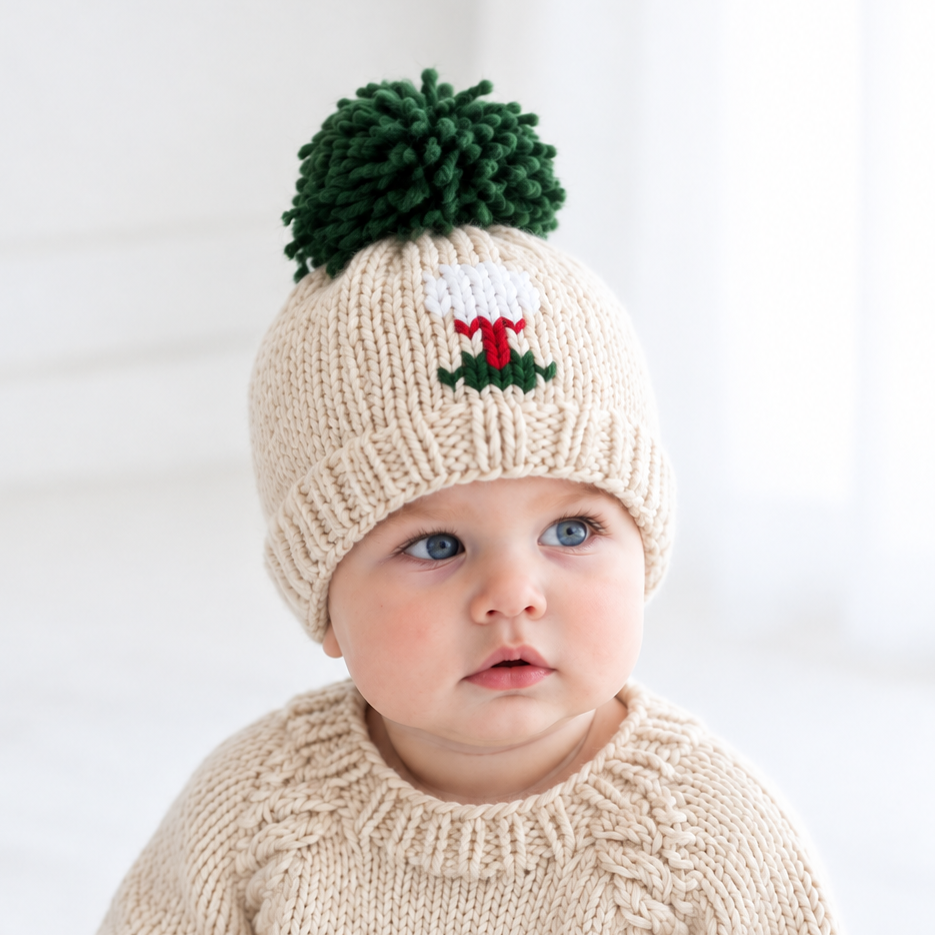 Huggalugs Baby Golf Bobble Beanie Hat