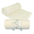 Greenlane Baby Bamboo Cotton Cellular Blanket: Marshmallow