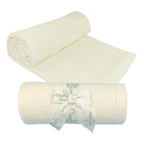 Greenlane Baby Bamboo Cotton Cellular Blanket: Marshmallow
