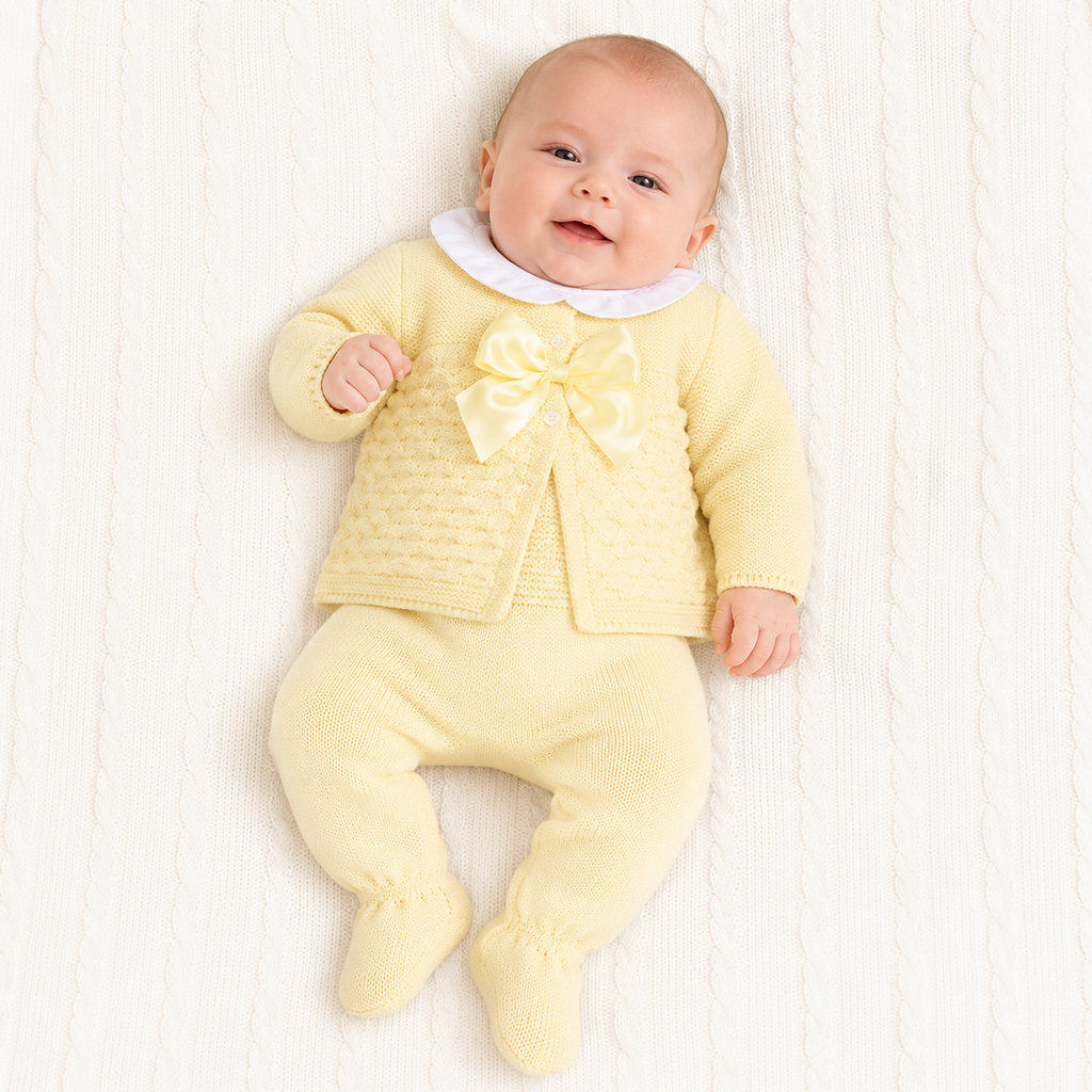 Fruit de Ma Passion Lemon Knitted 3 Piece Baby Set