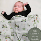 Lollybanks Round of Golf Muslin Cotton Baby Swaddle Blanket
