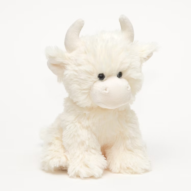 Soft Plush Cream Highland Cow Toy