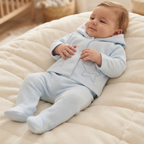 Sky Blue Little Star Hooded Jacket & Trousers