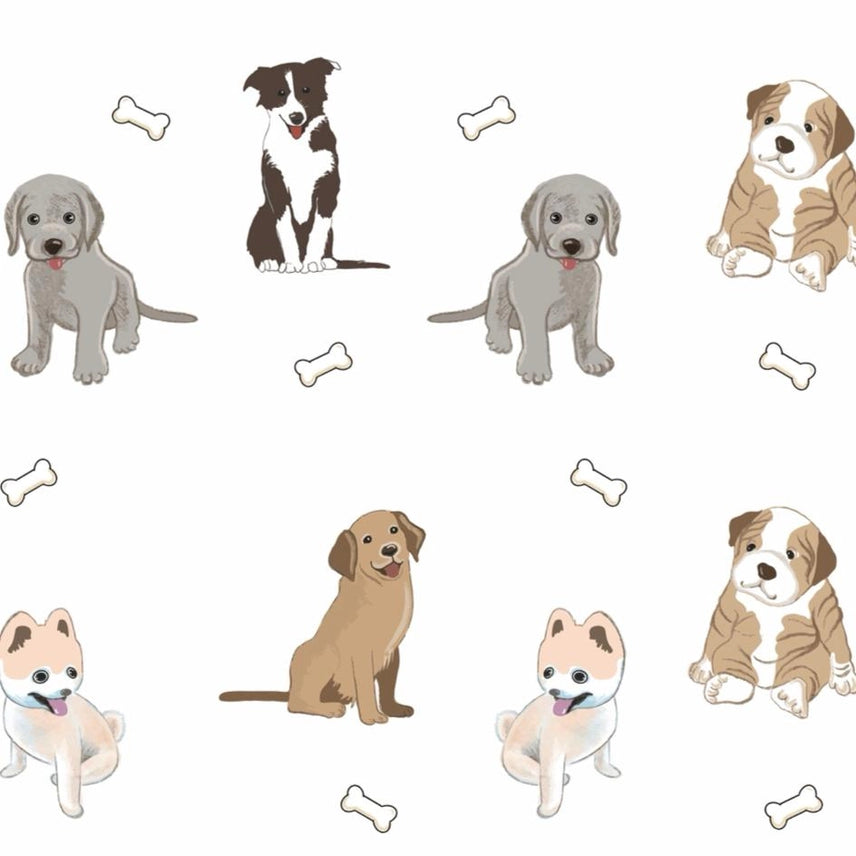 Lollybanks 'Woof Woof' Muslin Cotton Baby Swaddle Blanket