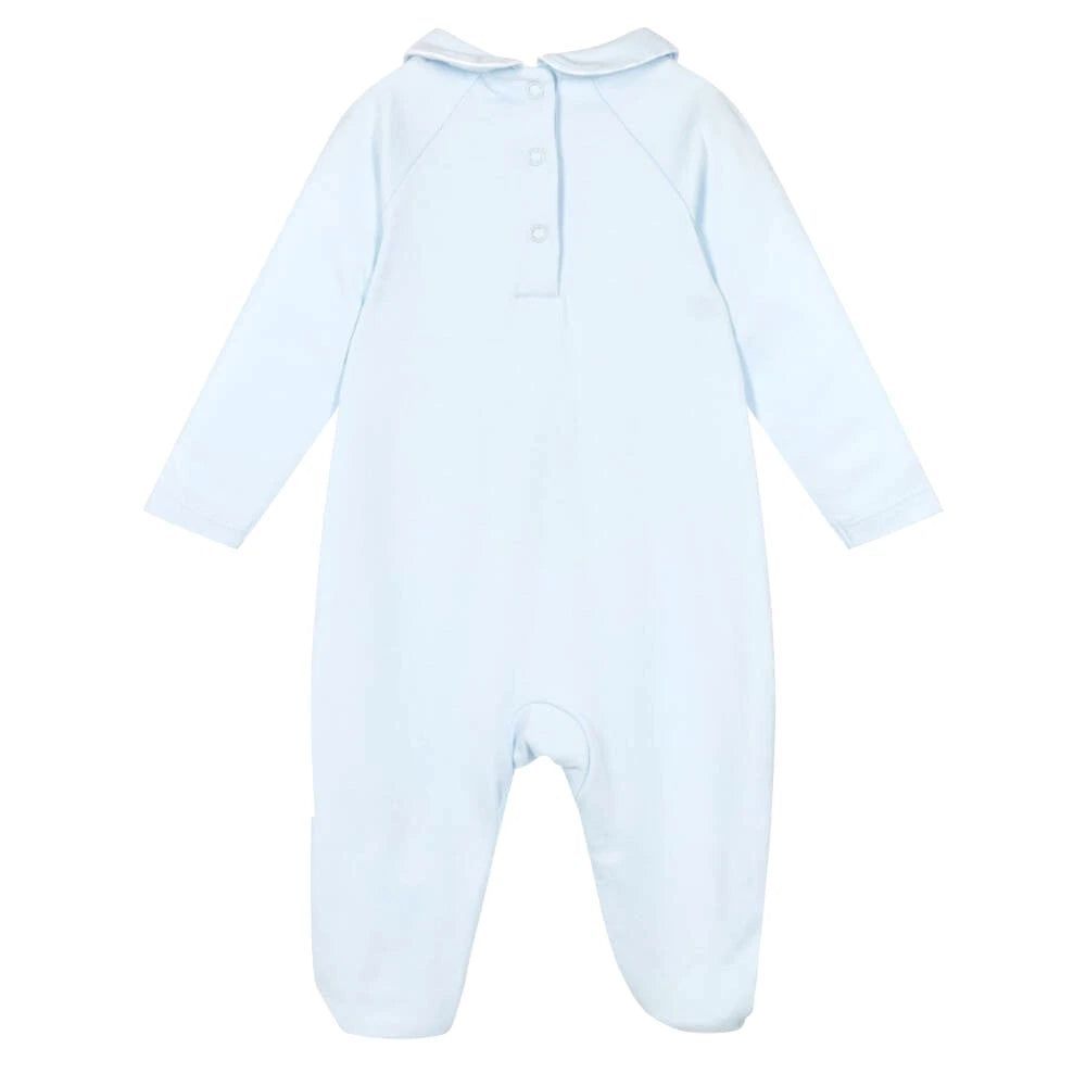 Mintini Baby Boys Sky Blue Little Bear All in One