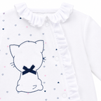 Pex Baby Girls Kitten Sleepsuit | Adorababy.co.uk