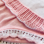 Newborn Baby Girls Cotton Crochet Knit Outfit & Poncho Gift Set
