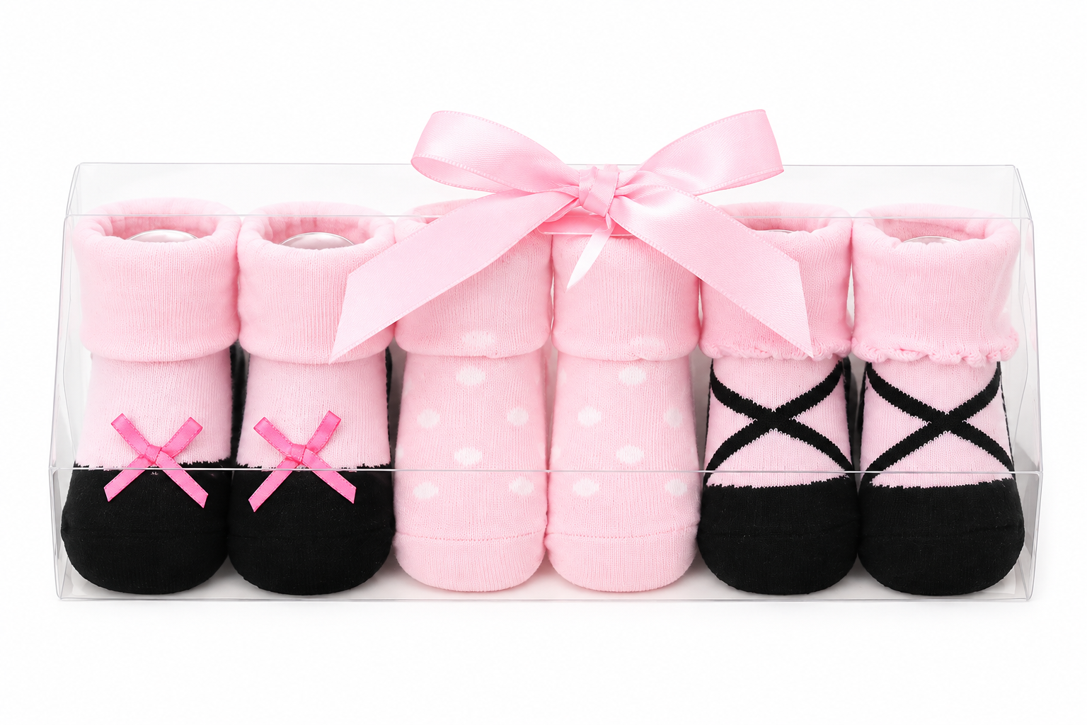 Pink Baby Socks Gift Set