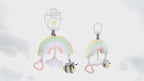 Rainbow & Bumble Bee Soft Pram & Travel Toy
