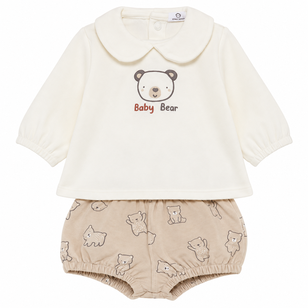 Baby Bear Top & Bloomers Set
