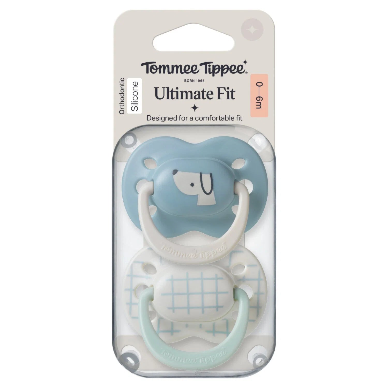 Tommee Tippee  Ultimate Fit Orthodontic Soothers - 0-6 months Various Designs