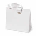 Small White Gift Bag with Satin Ribbon