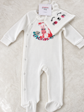 Baby Girls Woodland Friends Romper & Hat - 6-9 months
